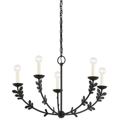 Troy Lighting - Florian 5-Light Small Chandelier - Black Iron - F4428-BI
