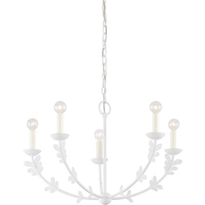 Troy Lighting - Florian 5-Light Small Chandelier - White Gesso - F4428-GSW