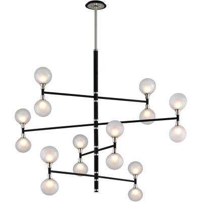 Troy Lighting - Andromeda 16-Light Large 4-Tier Chandelier - F4827-TBK/PN