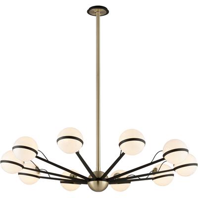 Troy Lighting - Ace 10-Light Large Chandelier - F5306-TBZ/BBA