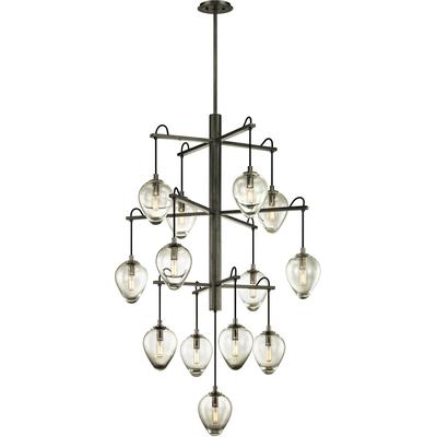 Troy Lighting - Brixton 13-Light Pendant - F6208-GRA/BCR