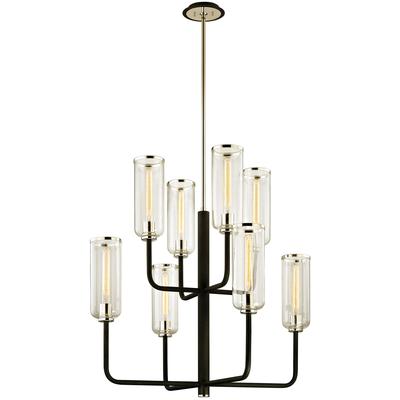Troy Lighting - Aeon 8-Light Chandelier - F6278-TBK/PN