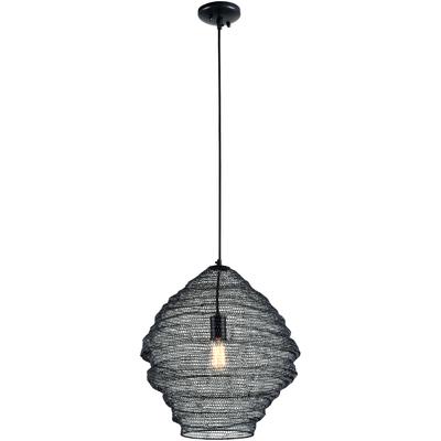 Troy Lighting - Wabi Sabi 1-Light Pendant - F6772-SBK