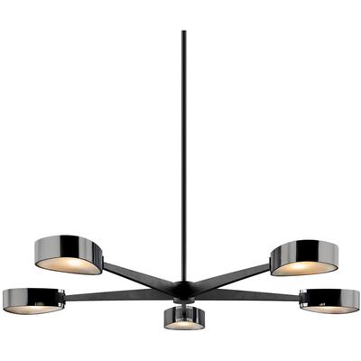 Troy Lighting - Allisio 5-Light Chandelier - F7335-TBK/BCR