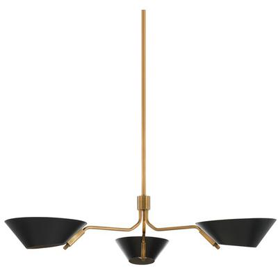 Troy Lighting - Sacramento 3-Light Chandelier - F8143-PBR/SBK