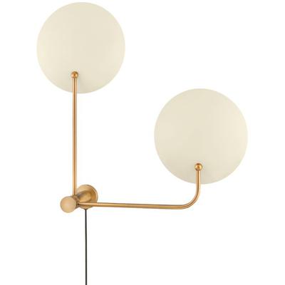 Troy Lighting - Leif 2-Light Portable Wall Sconce - PTL8141-PBR/SSD