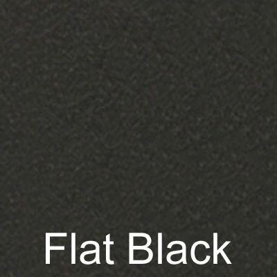 Emtek - Wrought Steel Passage Knob Set with Madison Black Knob & #2 Rosette - 7102MB