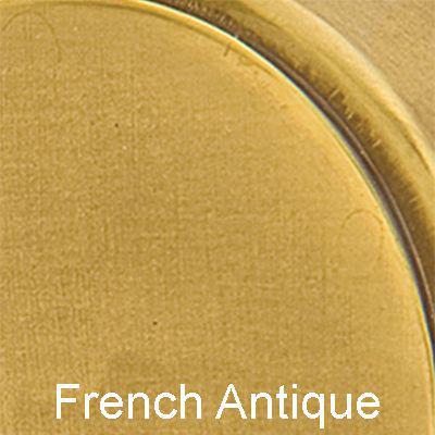 Emtek - Brass Classic Dummy Knob Set with Waverly Knob & Oval Rosette - 8520W