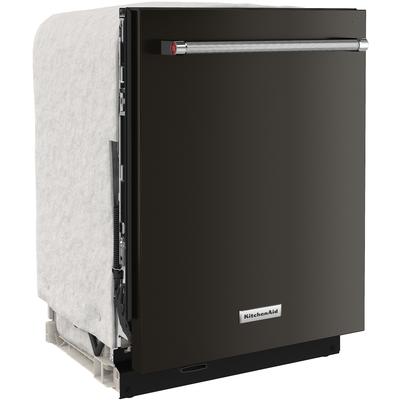 KitchenAid - 44 dBA Dishwasher in PrintShield Finish with FreeFlex Third Rack - KDTM604KBS