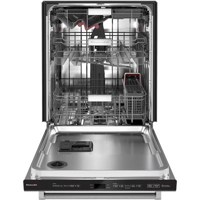 KitchenAid - 44 dBA Dishwasher in PrintShield Finish with FreeFlex Third Rack - KDTM604KBS