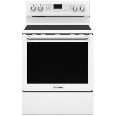 KitchenAid - 30" 5-Element Electric Convection Range - KFEG500EWH