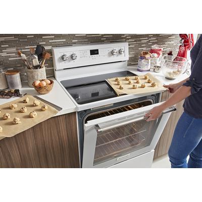 KitchenAid - 30" 5-Burner Gas Convection Range - KFGG500EWH