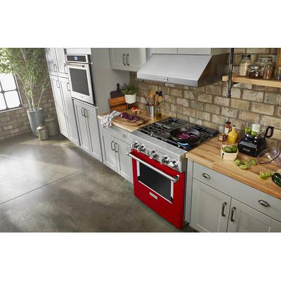 KitchenAid - KitchenAid 30'' Smart Commercial-Style Gas Range with 4 Burners - KFGC500JSC