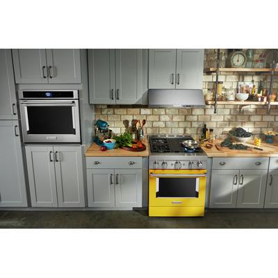 KitchenAid - KitchenAid 30'' Smart Commercial-Style Gas Range with 4 Burners - KFGC500JYP