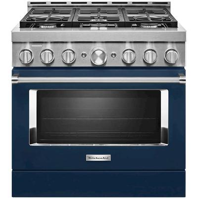 KitchenAid - KitchenAid 36'' Smart Commercial-Style Gas Range with 6 Burners - KFGC506JIB