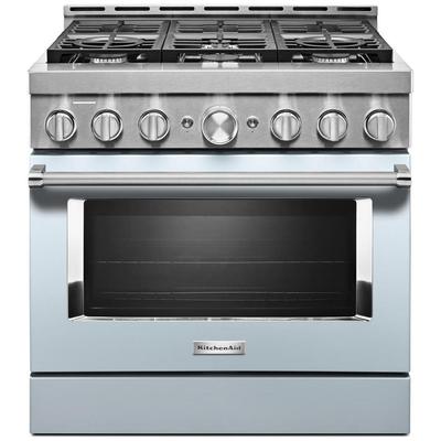 KitchenAid - KitchenAid 36'' Smart Commercial-Style Gas Range with 6 Burners - KFGC506JMB