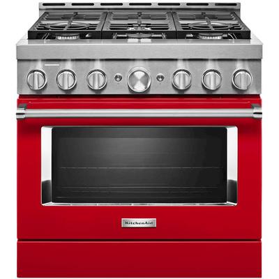 KitchenAid - 36'' Smart Commercial-Style Gas Range with 6 Burners - KFGC506JPA