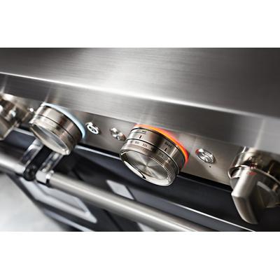 KitchenAid - 48'' Smart Commercial-Style Gas Range with Griddle - KFGC558JBK