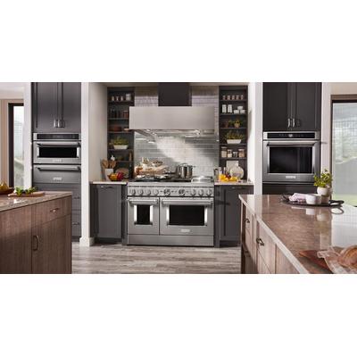 KitchenAid - KitchenAid 48'' Smart Commercial-Style Gas Range with Griddle - KFGC558JSS