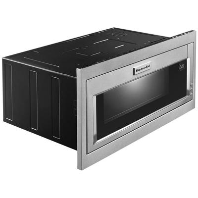 KitchenAid - 1000 Watt Built-In Low Profile Microwave with Standard Trim Kit - KMBT5511KSS