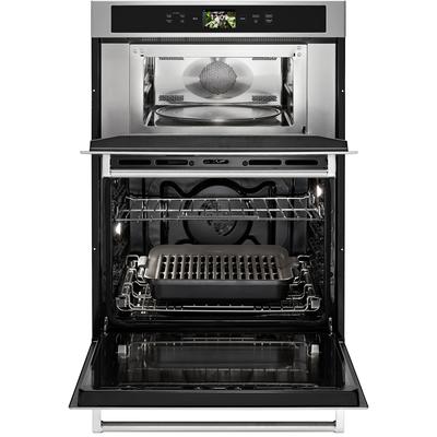 KitchenAid - Smart Oven+ 30" Combination Oven with Powered Attachments - KOCE900HSS