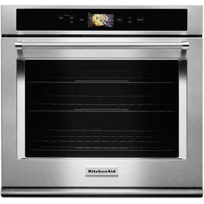 KitchenAid - Smart Oven+ 30" Single Oven with Powered Attachments - KOSE900HSS