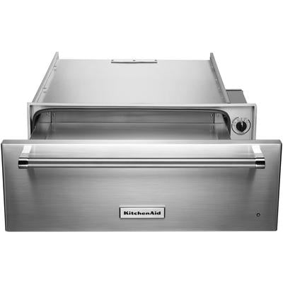 KitchenAid - 30" 5-Burner Dual Fuel Convection Slide-In Range with Baking Drawer - KSDB900ESS