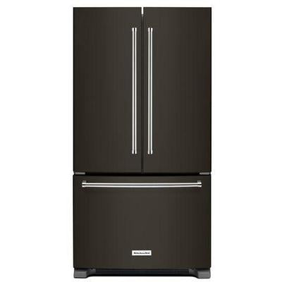 KitchenAid- 22 cu. ft. 36" Counter Depth French Door Refrigerator with Interior Dispense- KRFC302EBS