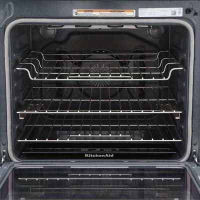 KitchenAid - 30-inch 5-Burner Gas Slide-In Convection Range - KSGG700EBS