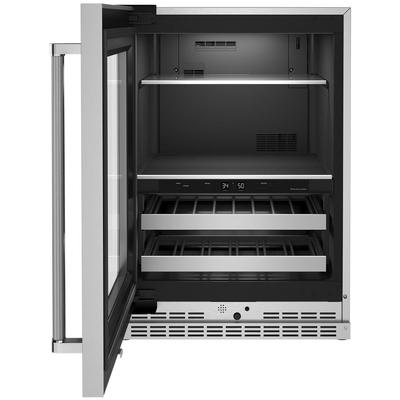 KitchenAid - "24"" Panel-Ready Beverage Center with Wood-Front Racks" - KUBR214KPA