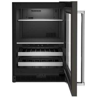 KitchenAid - "24"" Beverage Center with Glass Door and Metal-Front Racks" - KUBR314KSS