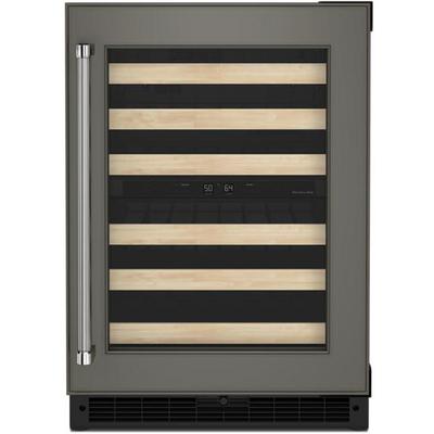 KitchenAid - "24"" Panel-Ready Undercounter Wine Cellar with Wood-Front Racks" - KUWR214KPA