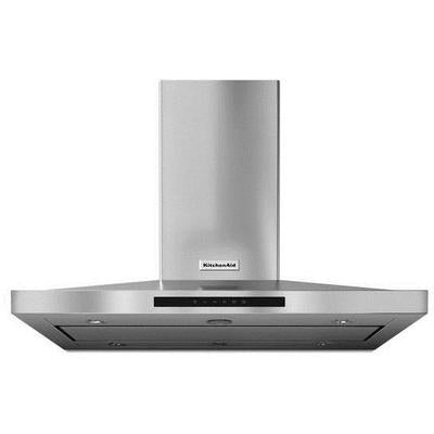 KitchenAid - 42" Island-Mount 3-Speed Canopy Hood - KVIB602DSS