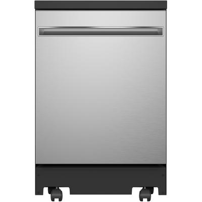 GE Appliances - 24" Stainless Steel Interior Portable Dishwasher - Stainless Steel - GPT225SSLSS