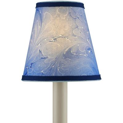 Currey & Co. - Marble Paper Tapered Chandelier Shade - Blue - 0900-0013