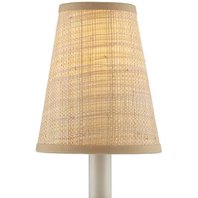 Currey & Co. - Natural Grasscloth Tapered Chandelier Shade - 0900-0027