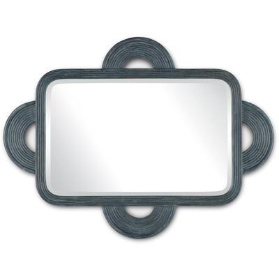 Currey & Co. - Santos Vintage Navy Rectangular Mirror - 1000-0126