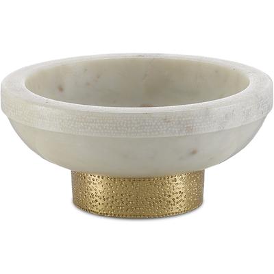 Currey & Co. - Valor Small White Bowl - 1200-0169