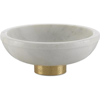 Currey & Co. - Valor Large White Bowl - 1200-0170