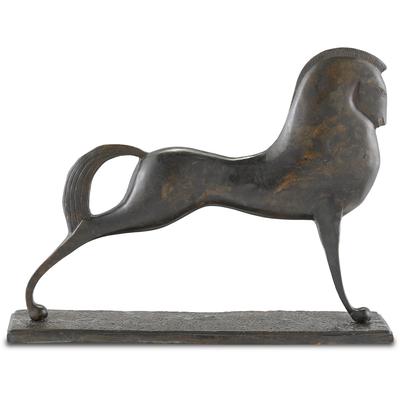 Currey & Co. - Assyrian Bronze Horse - 1200-0365