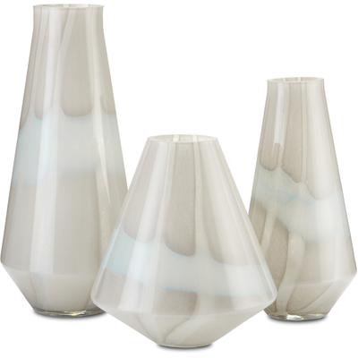 Currey & Co. - Floating Cloud Vase Set of 3 - 1200-0445