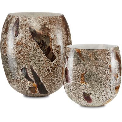 Currey & Co. - Bora Speckle Vase Set of 2 - 1200-0527