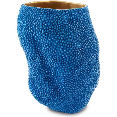 Currey & Co. - Jackfruit Small Cobalt Blue Vase - 1200-0546