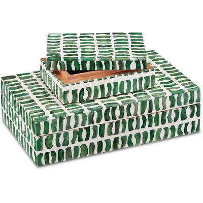 Currey & Co. - Emerald Box Set of 2 - 1200-0585