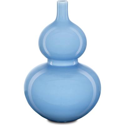 Currey & Co. - Sky Blue Double Gourd Vase - 1200-0610