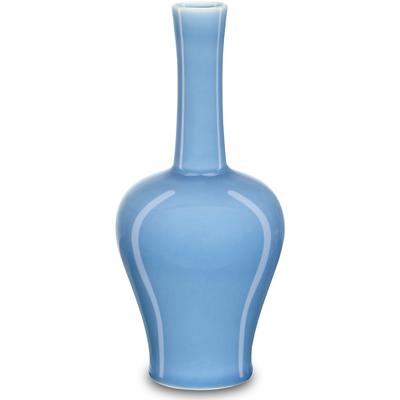 Currey & Co. - Sky Blue Straight Neck Vase - 1200-0611