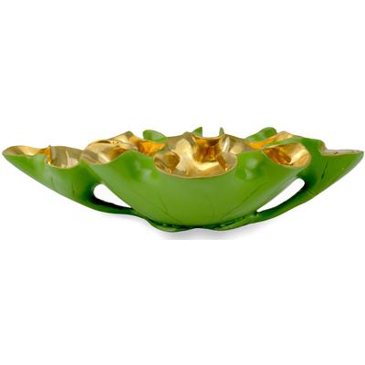 Currey & Co. - Wrapped Lotus Leaf Green Bowl - 1200-0621