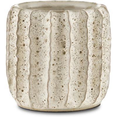 Currey & Co. - Sunken Boat Moss White Cachepot - 1200-0629