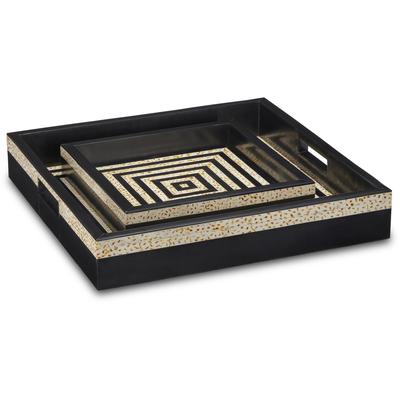 Currey & Co. - Taurus Tray Set of 2 - 1200-0637