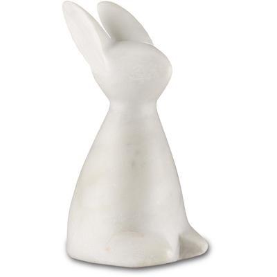 Currey & Co. - White Marble Rabbit - 1200-0654